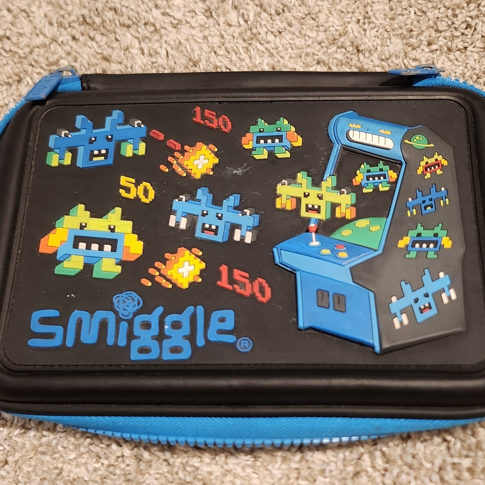 Arcade Game Kids Pencil Case - Black and Blue